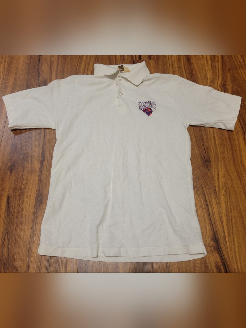 Vintage Logo7 Pittsburgh Maulers USFL Short Sleeve Polo Shirt